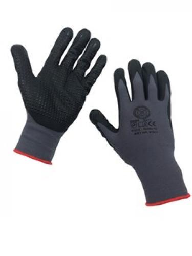 MMXX Handschuh, Gr. 9, EN 388 Nylon mit Nitrilnoppen-Beschichtung, Kat. 2