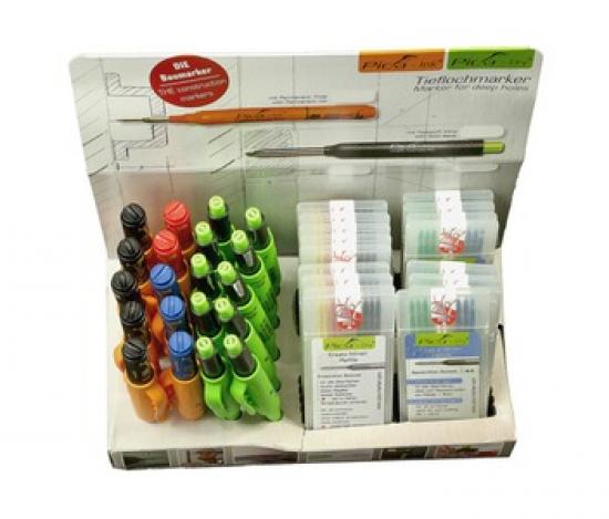 Pica Dry Marker Display  20 Stck incl.Graphit-  mine,10 Minen-EtuisBasis-Set4020