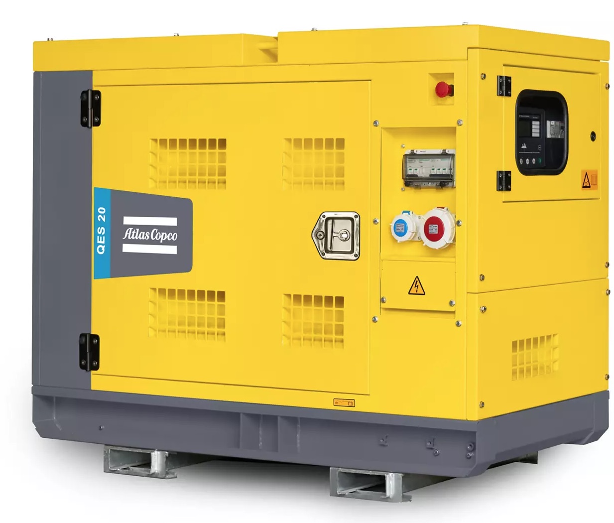 jetzt Vorbestellen , Notstromaggregate / Notstromgeneratoren von Atlas Copco für den Anschluss an den Stromverteiler