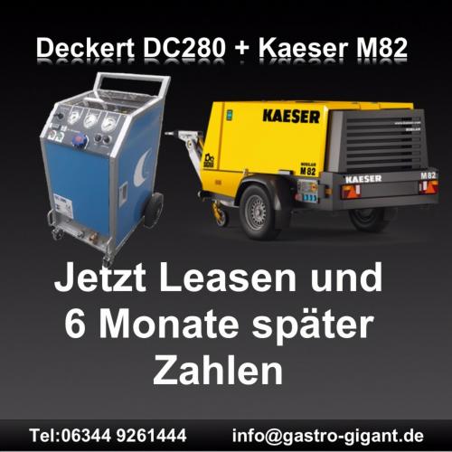 Trockeneisstrahlanlage DC280 und Kaeser M82 Baukompressoren MOBILAIR  / mobiler Baustellenkompressor