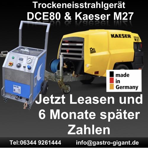 Deckert DCE 80 Trockeneisstrahlanlage / Kaeser M27 Baukompressoren MOBILAIR 