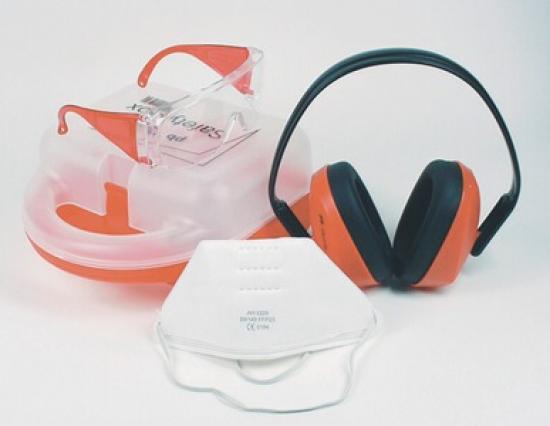 ARTILUX Safety-Box, Inh.: Gehörschutz,  Schutzbrille, Feinstaubmaske P1