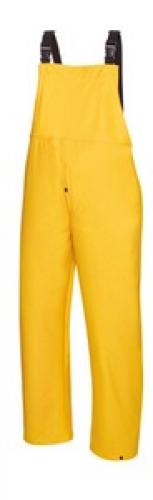 Regenlatzhose gelb, komplett wasserdicht 100 % Polyester mit PU-Beschichtung, Größe M