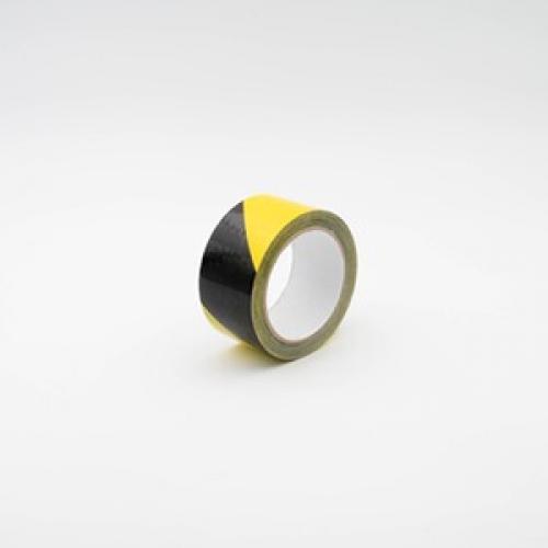 Markierungsband selbstklebend, schwarz/gelb, 50 mm breit