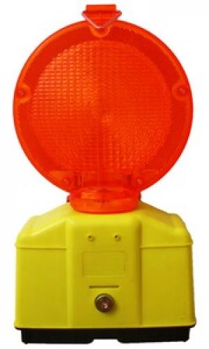 Verkehrs-Sicherungsleuchte LED, rot, mit Schloss