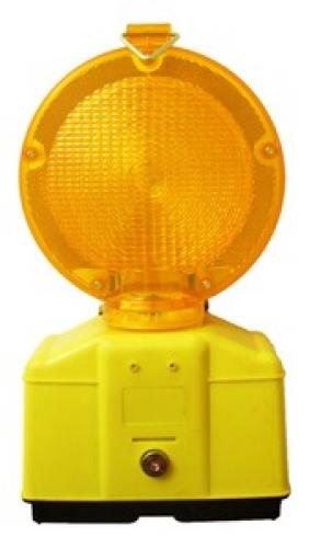Verkehrs-Sicherungsleuchte LED, gelb, mit Schloss