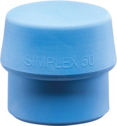 Schlageinsatz für SIMPLEX-Schonhammer,  Ø 40 mm, blau TPE-soft